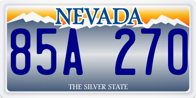 NV license plate 85A270