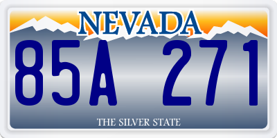 NV license plate 85A271