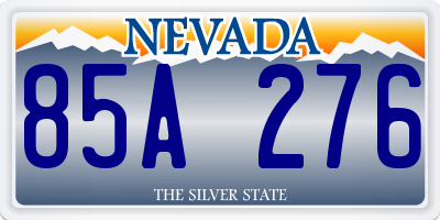 NV license plate 85A276