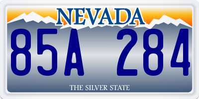 NV license plate 85A284