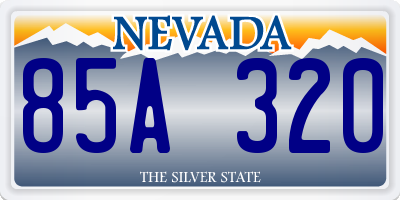 NV license plate 85A320