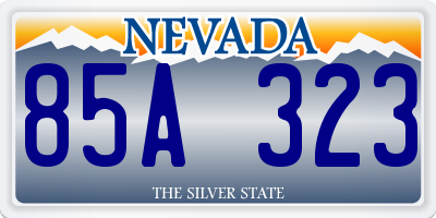 NV license plate 85A323