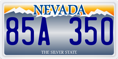 NV license plate 85A350