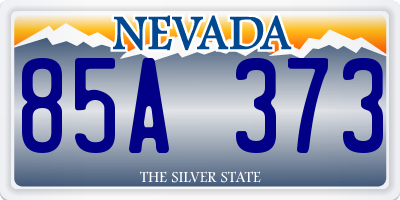 NV license plate 85A373
