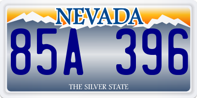 NV license plate 85A396