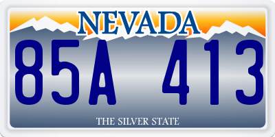 NV license plate 85A413