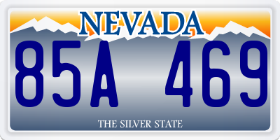 NV license plate 85A469