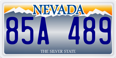 NV license plate 85A489