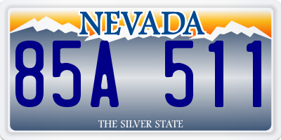 NV license plate 85A511