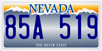 NV license plate 85A519