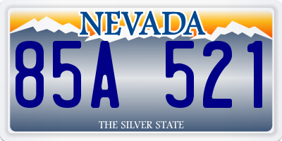 NV license plate 85A521