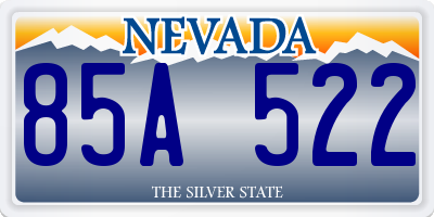 NV license plate 85A522