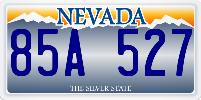 NV license plate 85A527