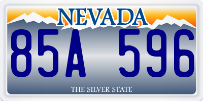 NV license plate 85A596