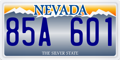 NV license plate 85A601