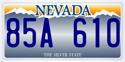 NV license plate 85A610