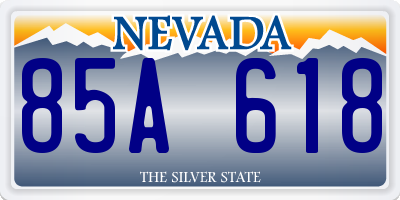 NV license plate 85A618