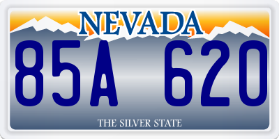 NV license plate 85A620