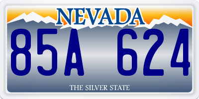 NV license plate 85A624