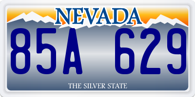 NV license plate 85A629