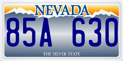 NV license plate 85A630