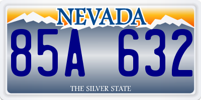 NV license plate 85A632