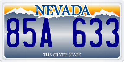 NV license plate 85A633