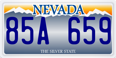 NV license plate 85A659
