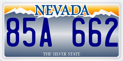 NV license plate 85A662