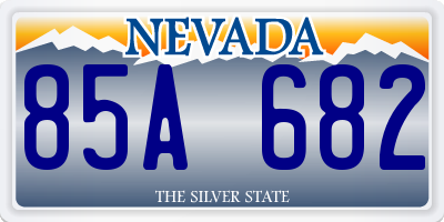 NV license plate 85A682