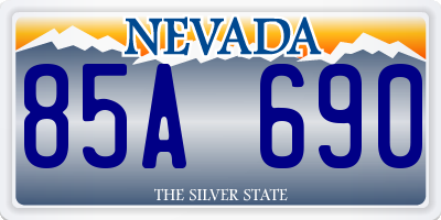 NV license plate 85A690