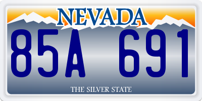 NV license plate 85A691