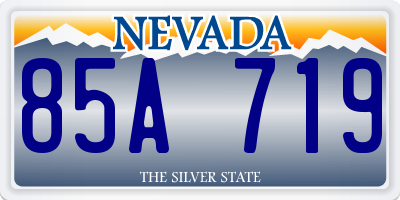 NV license plate 85A719