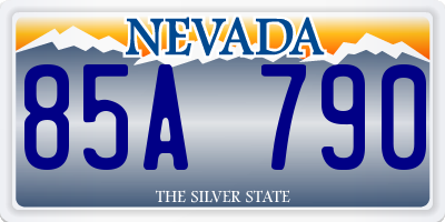 NV license plate 85A790