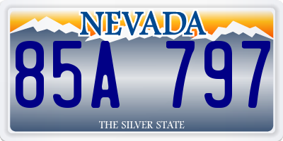 NV license plate 85A797