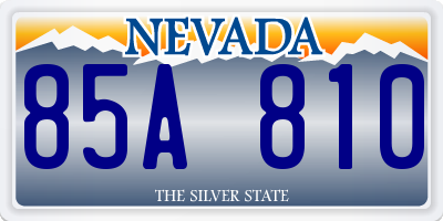 NV license plate 85A810