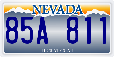 NV license plate 85A811