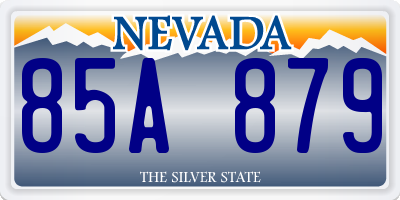 NV license plate 85A879