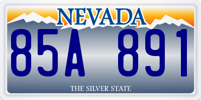 NV license plate 85A891