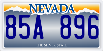 NV license plate 85A896