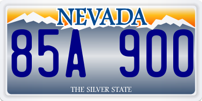 NV license plate 85A900