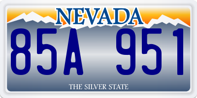 NV license plate 85A951
