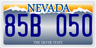 NV license plate 85B050