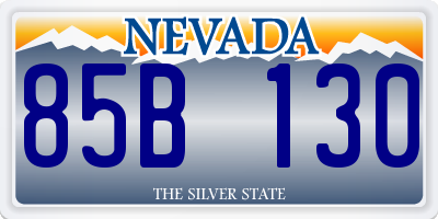 NV license plate 85B130
