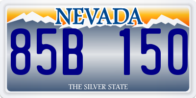 NV license plate 85B150