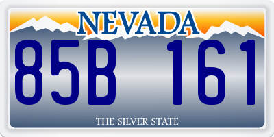 NV license plate 85B161