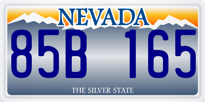 NV license plate 85B165