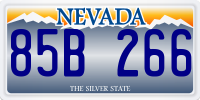 NV license plate 85B266