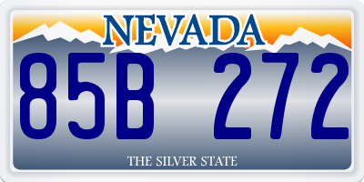 NV license plate 85B272