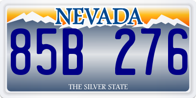 NV license plate 85B276